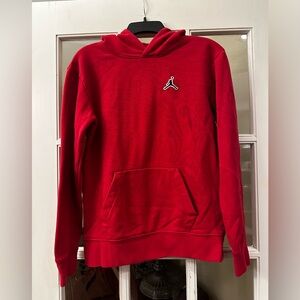 Nike Air Jordan Youth Red Hoodie Size X-Large Small Black Dot